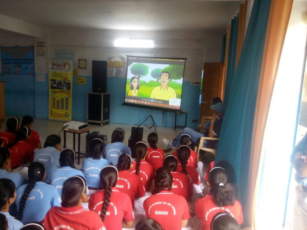 Video Shown to the students on importance of voting right.